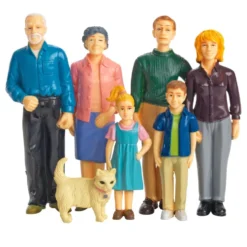 Excellerations® Pretend Play Figures - Extended Caucasian Family