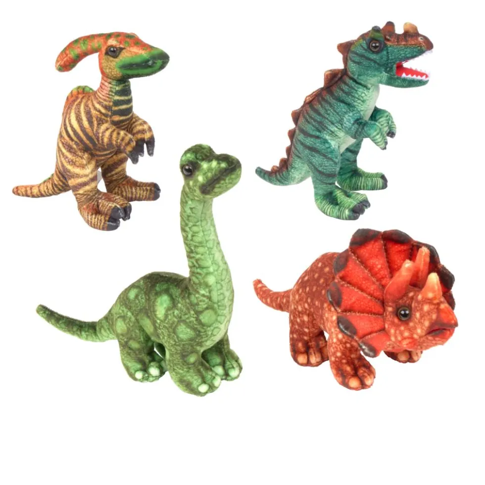 Excellerations® Realistic Plush Animals - Dinosaurs Set of 4