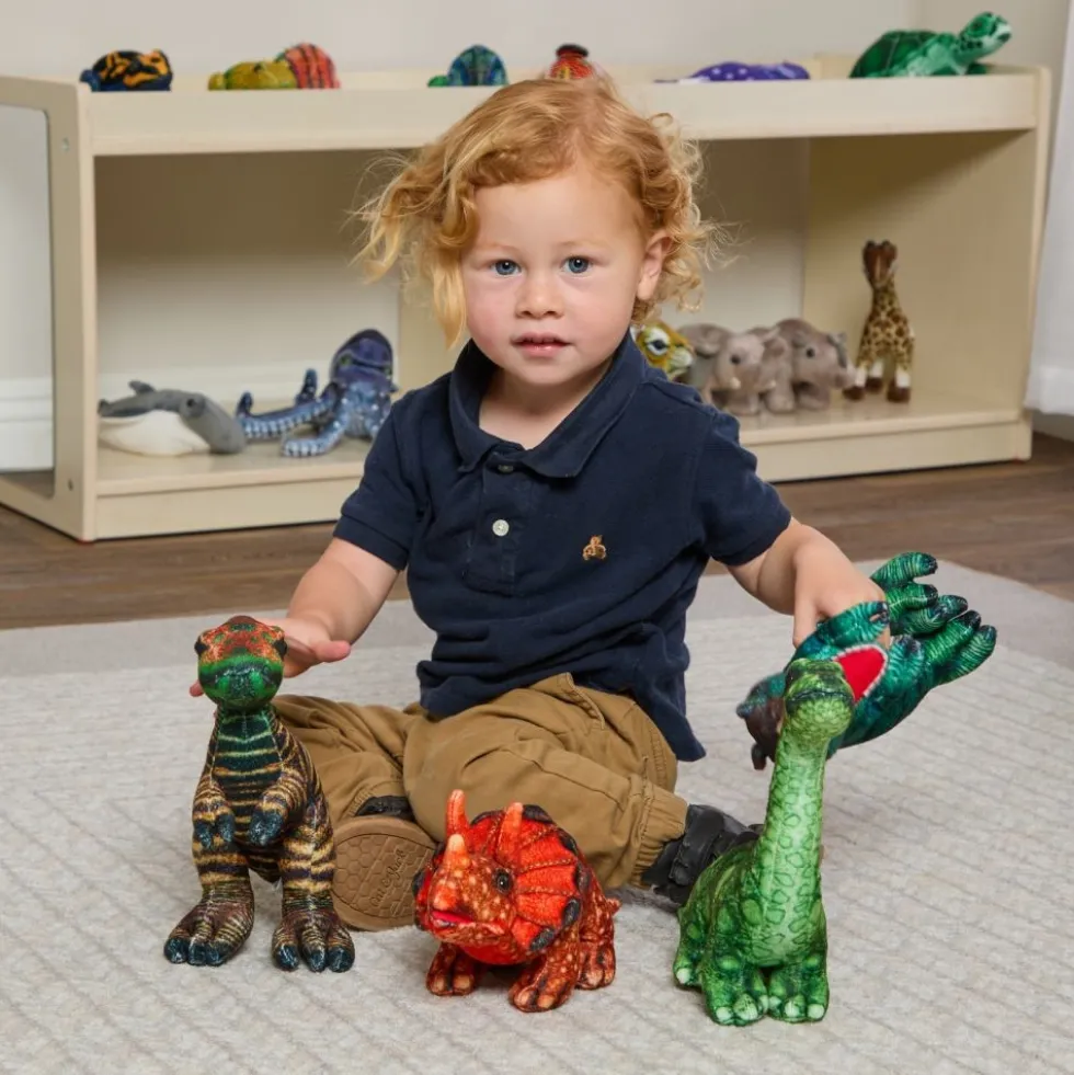 Excellerations® Realistic Plush Animals - Dinosaurs Set of 4