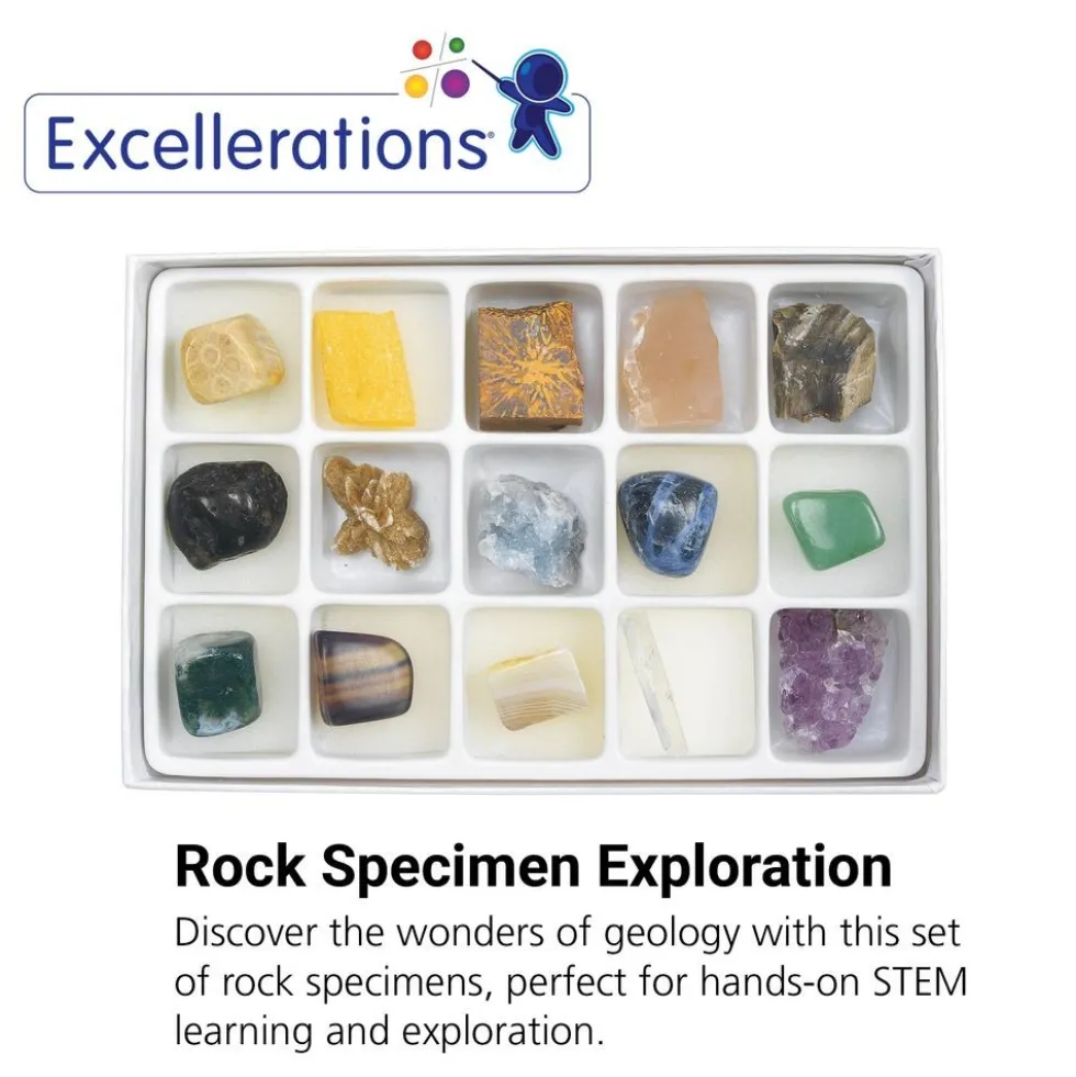 Excellerations® Rock Specimens - Set of 15