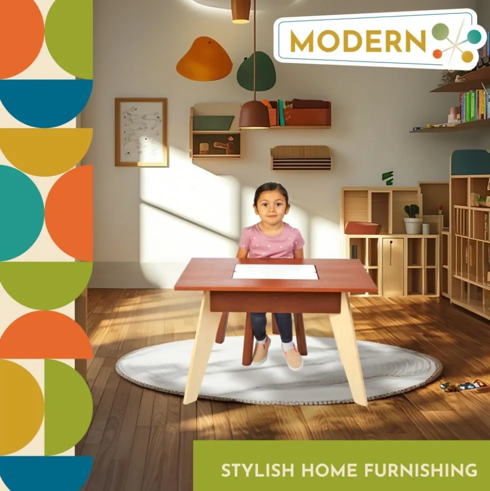 Excellerations® Rubberwood Sensory Table with Chair