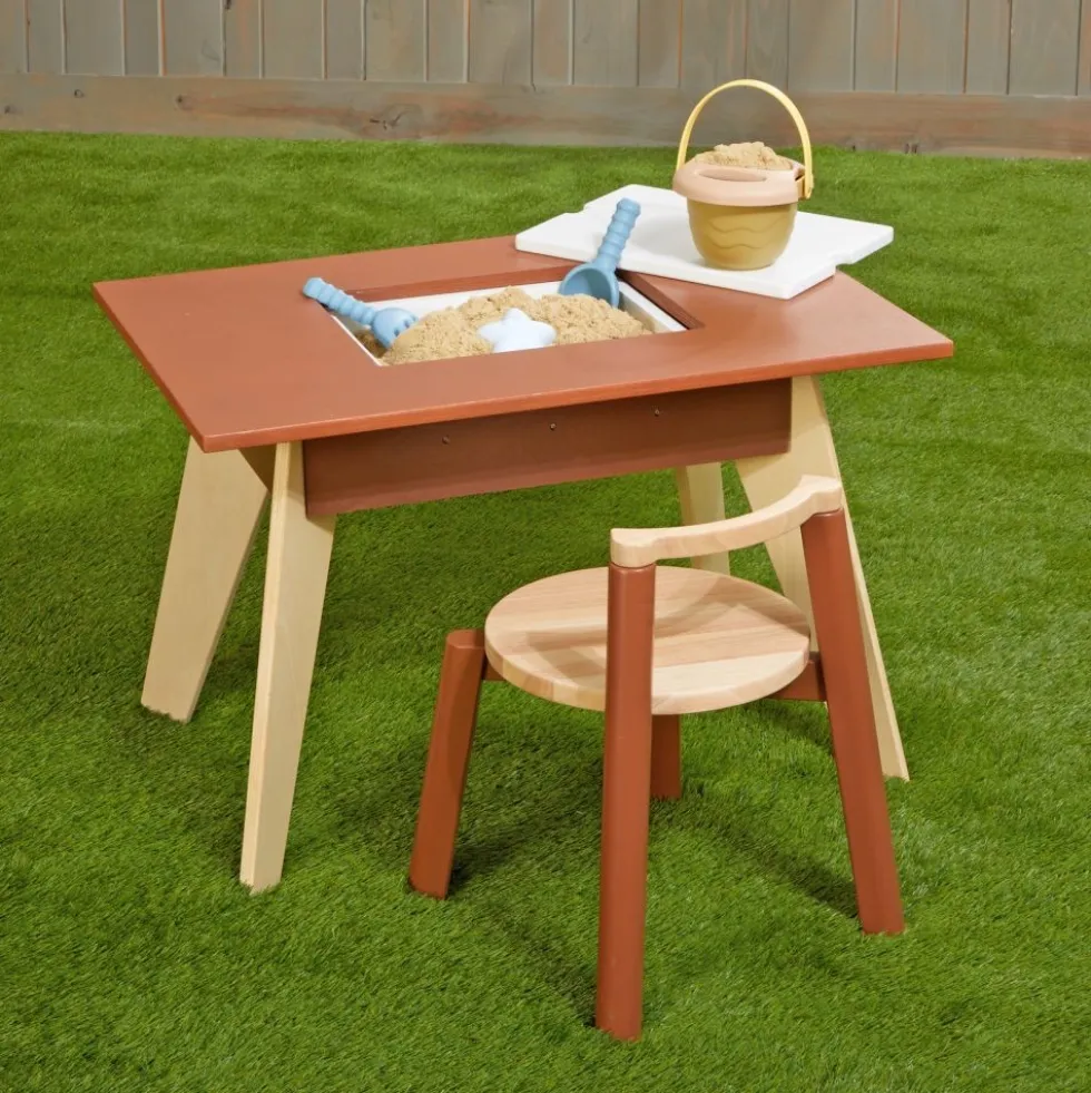 Excellerations® Rubberwood Sensory Table with Chair