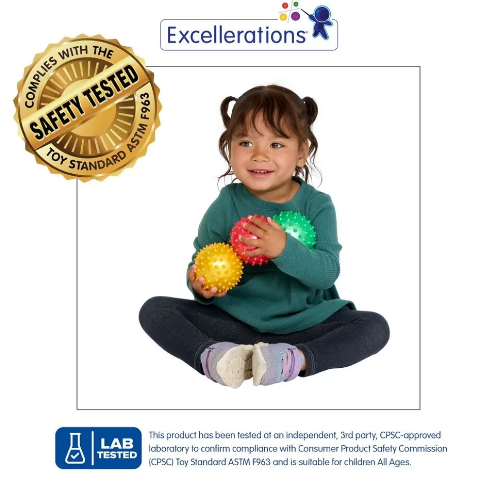 Excellerations® Sensory Balls - Set of 4 Tactile, Calming Tools