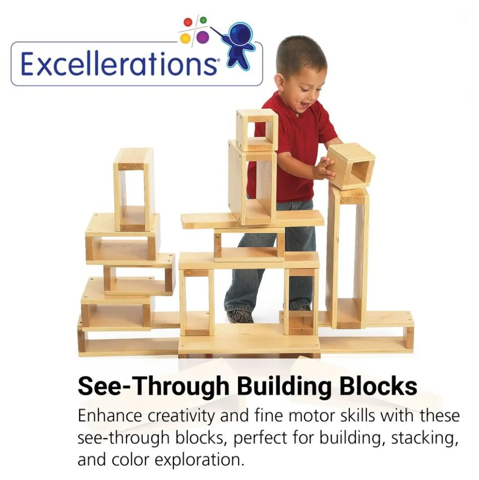 Excellerations® Small See-Through Blocks - Set of 18