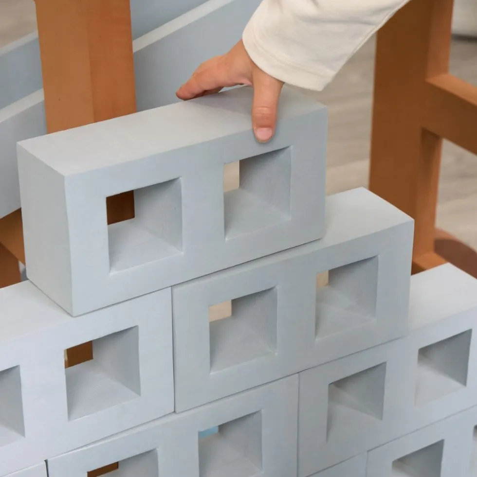 Excellerations® Soft Build n' Play™ Giant Ramp Set & Masonry Kit - 40pcs