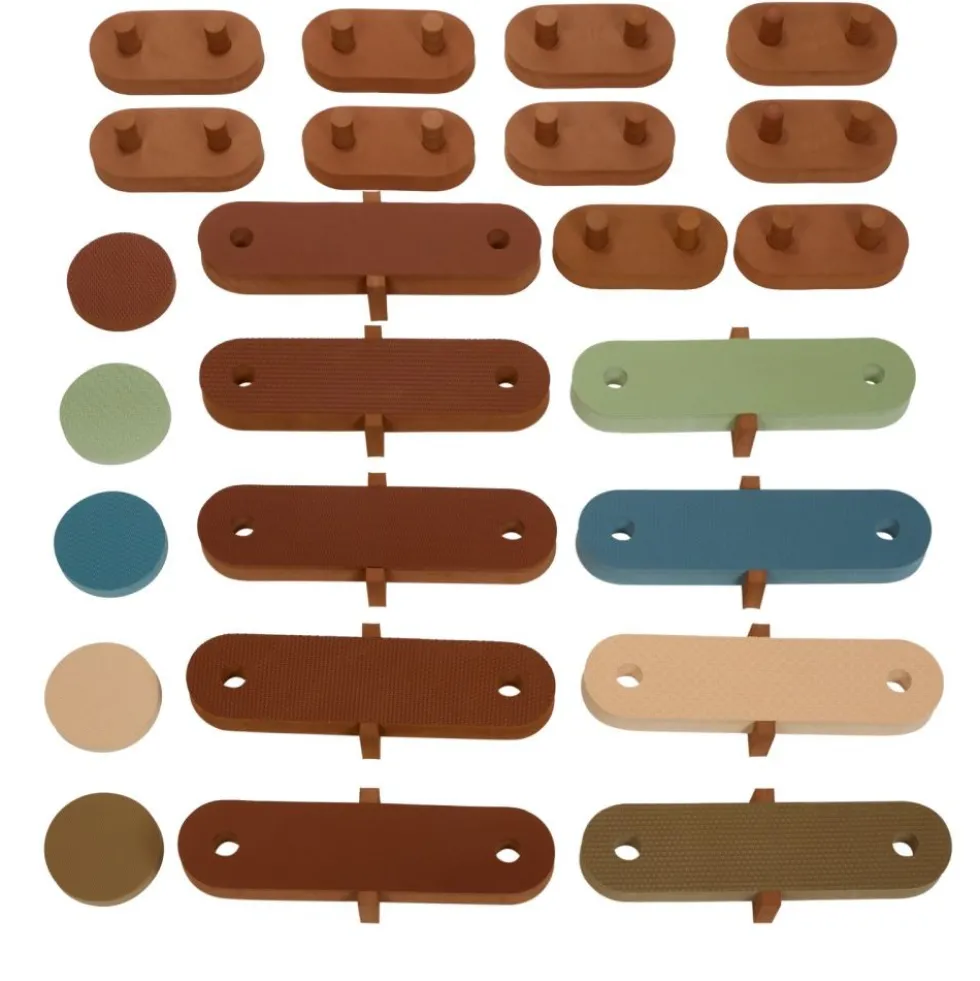 Excellerations® Soft Build n' Play™ Foam Sensory Belly Boards and Discs - 9 boards, 5 discs