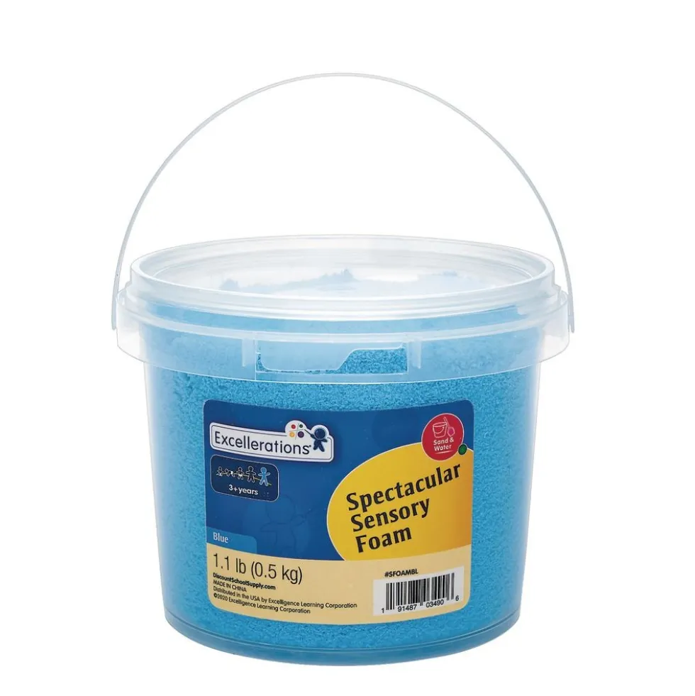 Excellerations® Spectacular Sensory Foam - Blue, 1.1 lb.