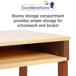 Excellerations® Sustainable Rubberwood Desk (Preschool Height)