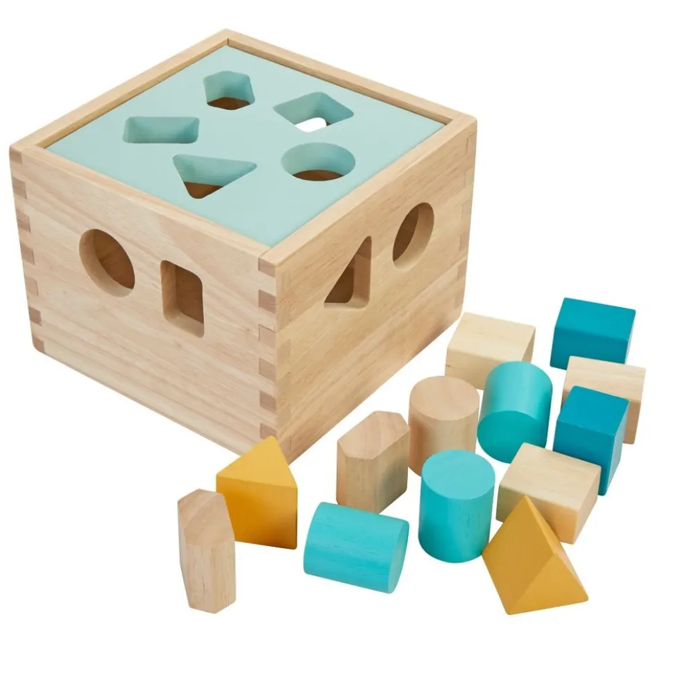 Excellerations® Sustainably Harvested Rubberwood Stacking Play Toys
