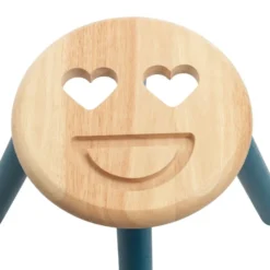 Excellerations® Sustainably Harvested Rubber Wood Emotions Stool - Set of 2 Emotions, Love and Angry