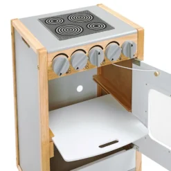 Excellerations® Sustainably Harvested Rubberwood Modern Stove