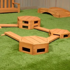 Excellerations® TerraTough™ Outdoor Interlocking Nesting Steps & Balance Beams