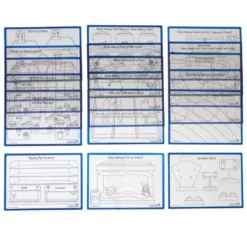 Excellerations®ThinkTotes™ Light Table Math Activity Sets: Food, Fish, & Gems 303pcs