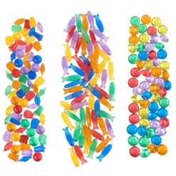Excellerations®ThinkTotes™ Light Table Math Activity Sets: Food, Fish, & Gems 303pcs