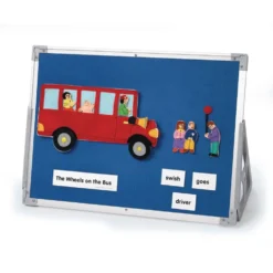 Excellerations® Three-In-One - Easel, Magnetic Dry Erase + Flannel Board 24