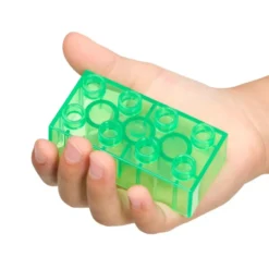 Excellerations® Translucent Building Bricks With Baseplate Lid - 60 pcs