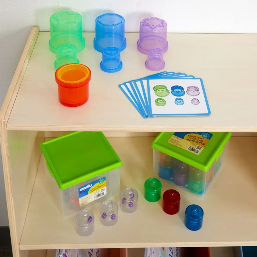 Excellerations® Translucent Counting & Color Sorting Set - 42 pcs