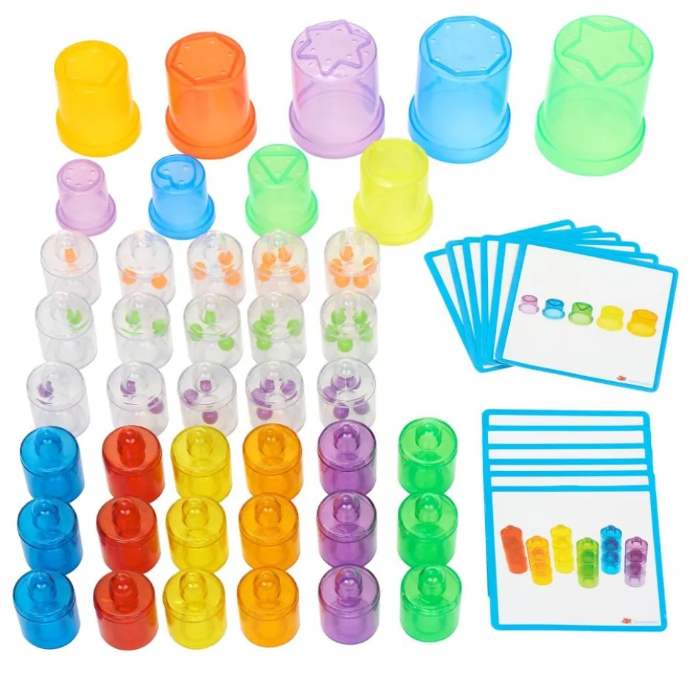 Excellerations® Translucent Counting & Color Sorting Set - 42 pcs