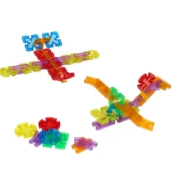 Excellerations® Translucent Jigsaw Connectors - 90 Pieces