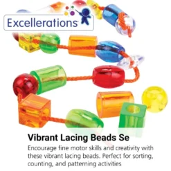 Excellerations® Translucent Lacing Beads 94 pcs