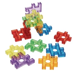 Excellerations® Translucent Waffle Blocks - 72 Pieces