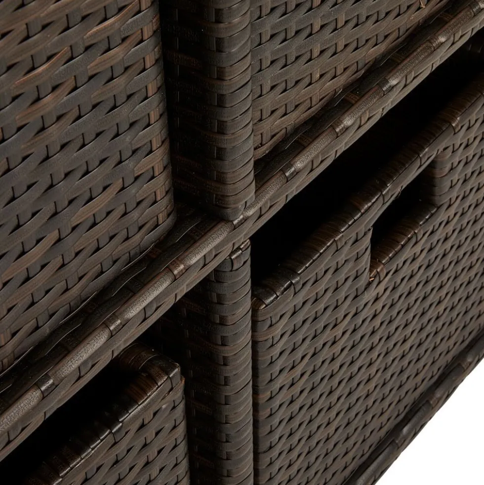 Excellerations® Wicker Shelf with 6 Baskets
