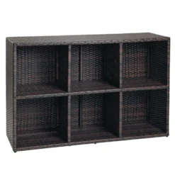 Excellerations® Wicker Shelf with 6 Baskets