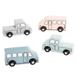 Excellerations® Wooden Cars & Trucks - Set of 4
