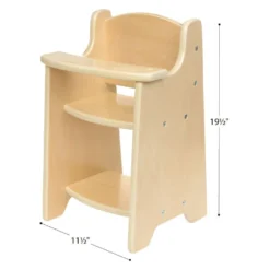 Excellerations® Wooden Doll Highchair