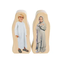 Excellerations® Wooden Photo Blocks Multicultural People Set of 18