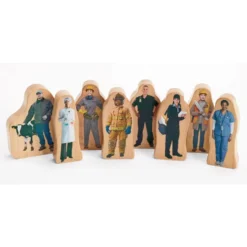 Excellerations® Wooden Photo Blocks Career People - Set of 8
