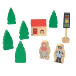 Excellerations® Wooden Track & Train Set - 40 Pieces