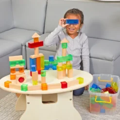 Excellerations® Wood & Light Blocks - 200pcs