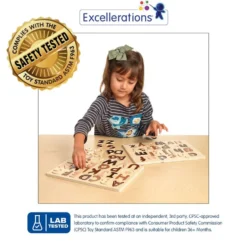 Excellerations® WoodWonders™ Alphabet Puzzles Natural - Set of 2