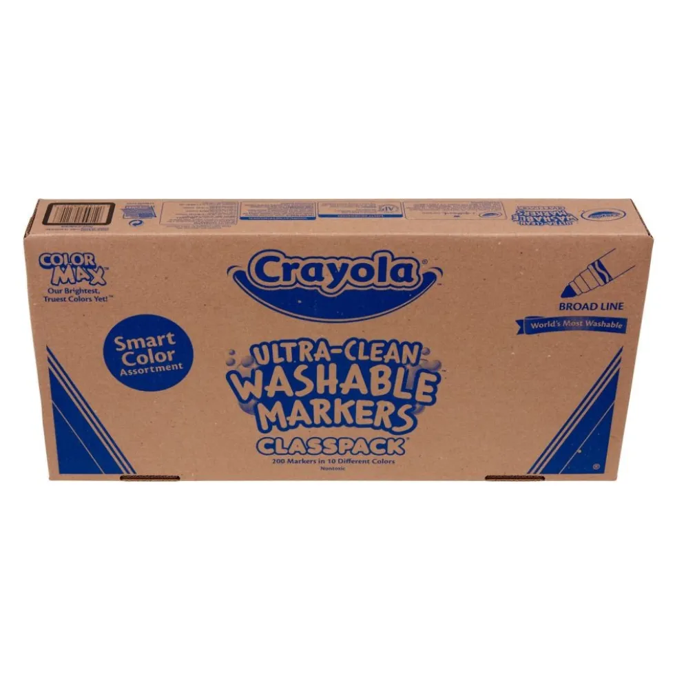 Exclusive Crayola® Smart Color Ultra-Clean Washable® Marker Classpack® - Set of 200 Value Pack