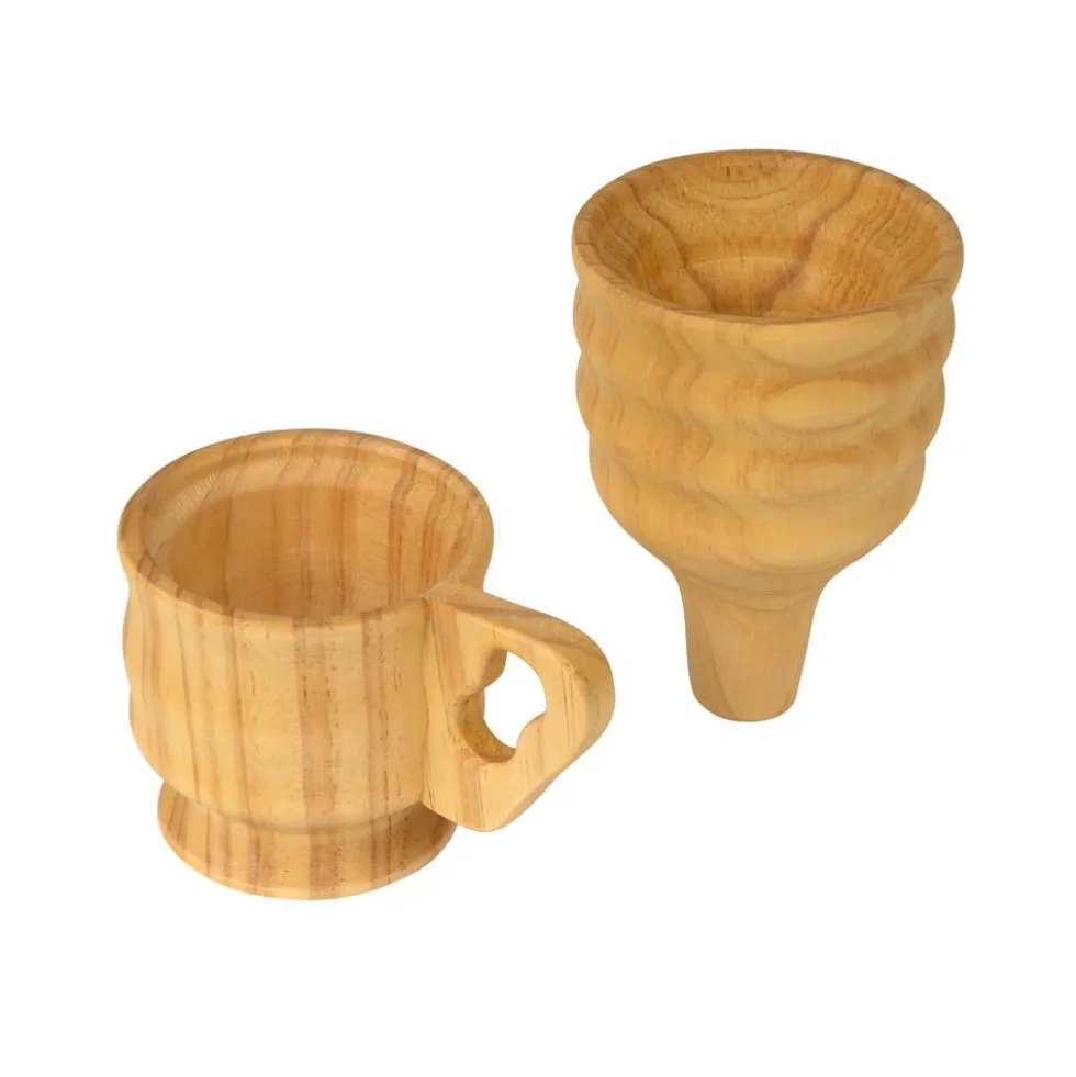 ExploreNook™ Wooden Funnel & Large Cup