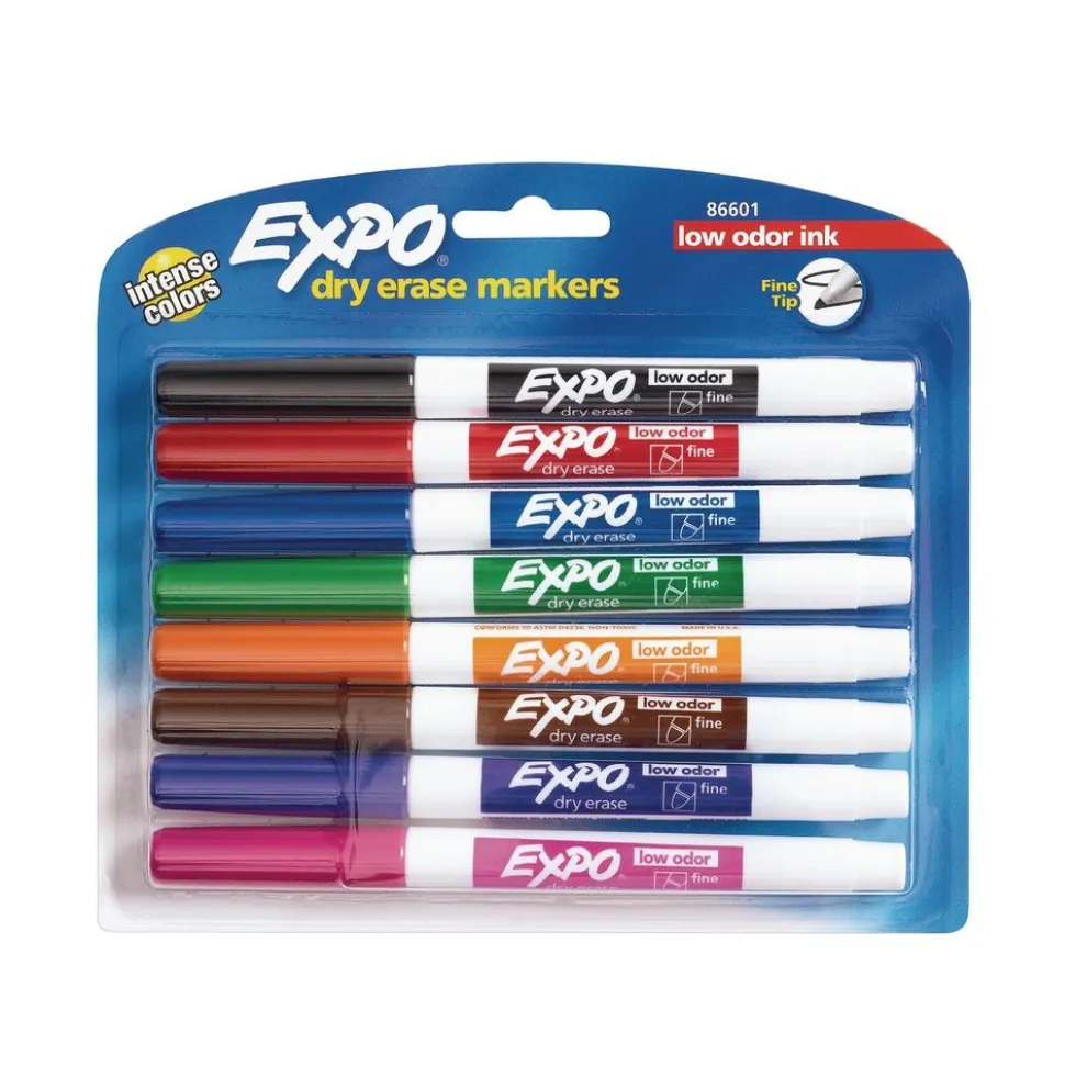 Expo® Fine Point Dry-Erase Markers - Set of 8