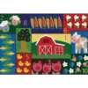 Farm Counting 4' x 6' Rectangle Pixel Perfect Carpet
