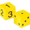 Foam Spot and Number Dice - 48 foam dice