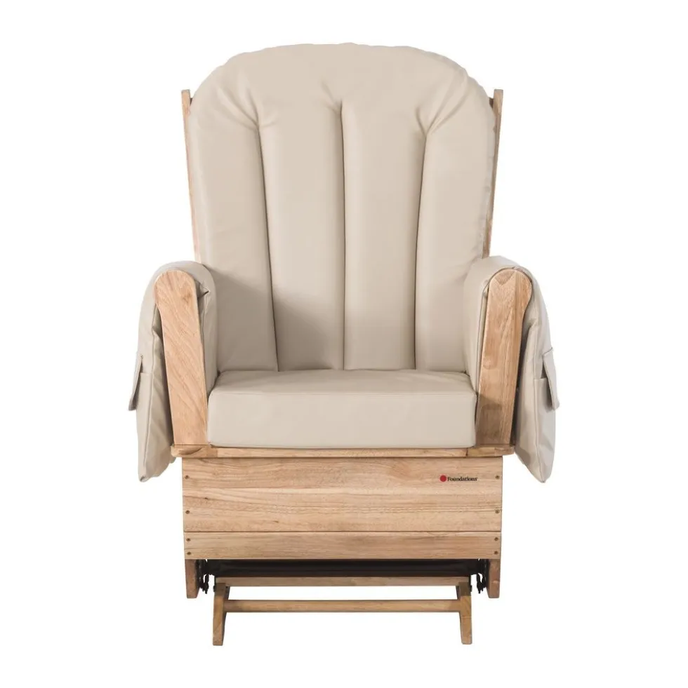 Foundations® SafeRocker Glider, Tan Vinyl Cushion