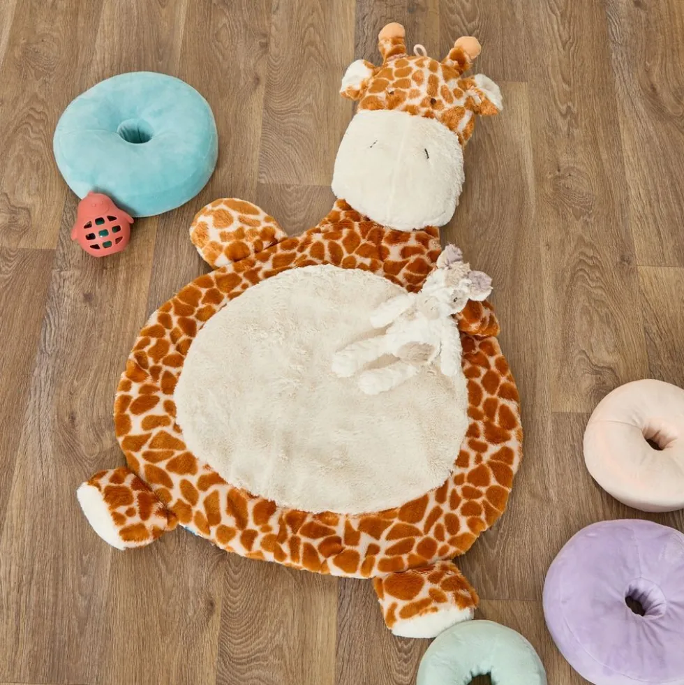Giraffe Mat + Soft 11" Plush