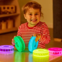 Glow, Stack & Build Textured Discs