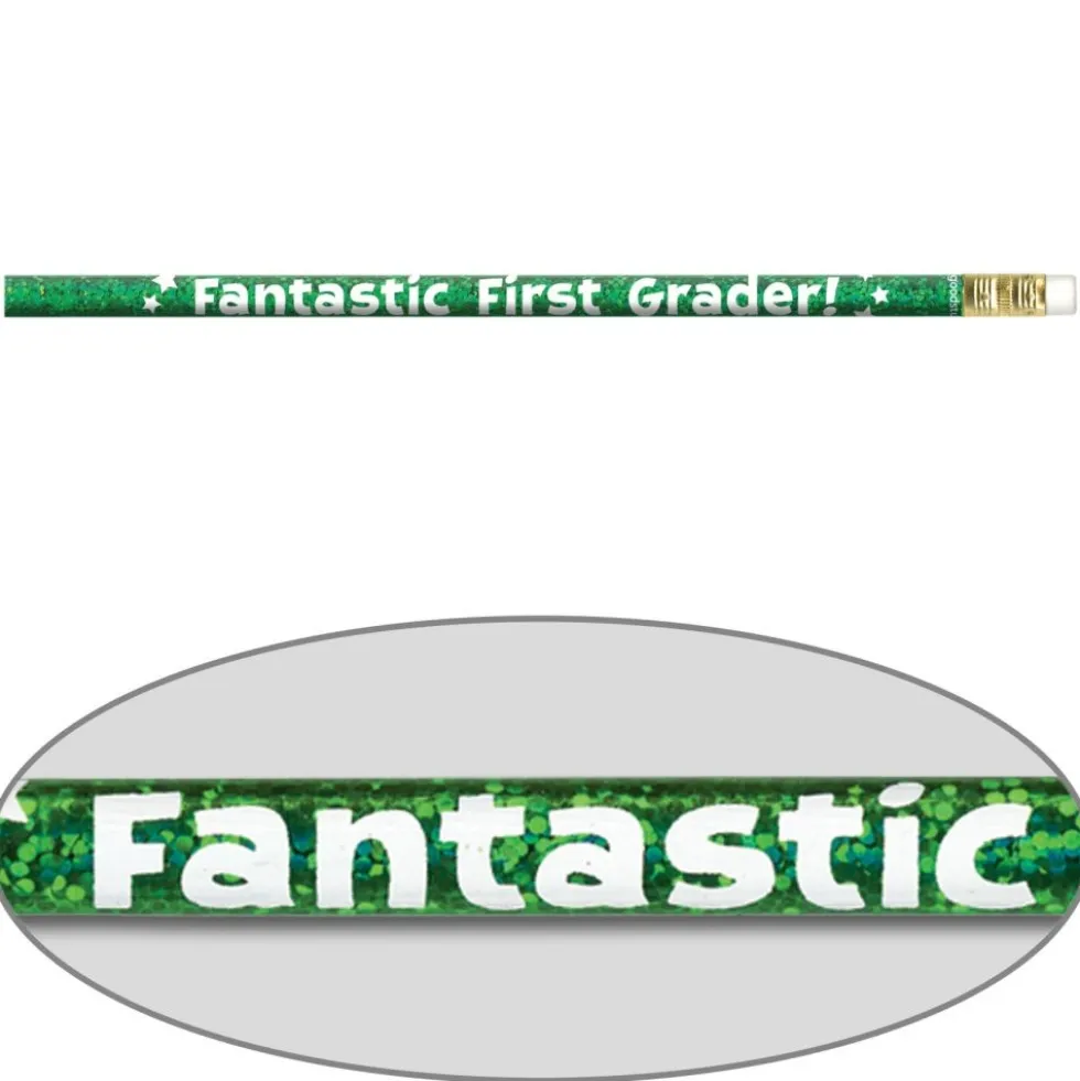 Grade-Specific Welcome Pencils - 12 Pencils for K, 1st, 2nd or 3rd Grade