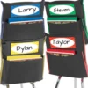 Grouping Chair Pockets Black - 48 Pack - 4 Group Colors