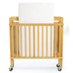 Hardwood Compact Folding Clear View Crib