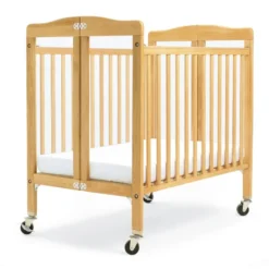 Hardwood Compact Folding Clear View Crib
