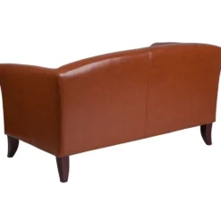 HERCULES Imperial Series Cognac LeatherSoft Loveseat