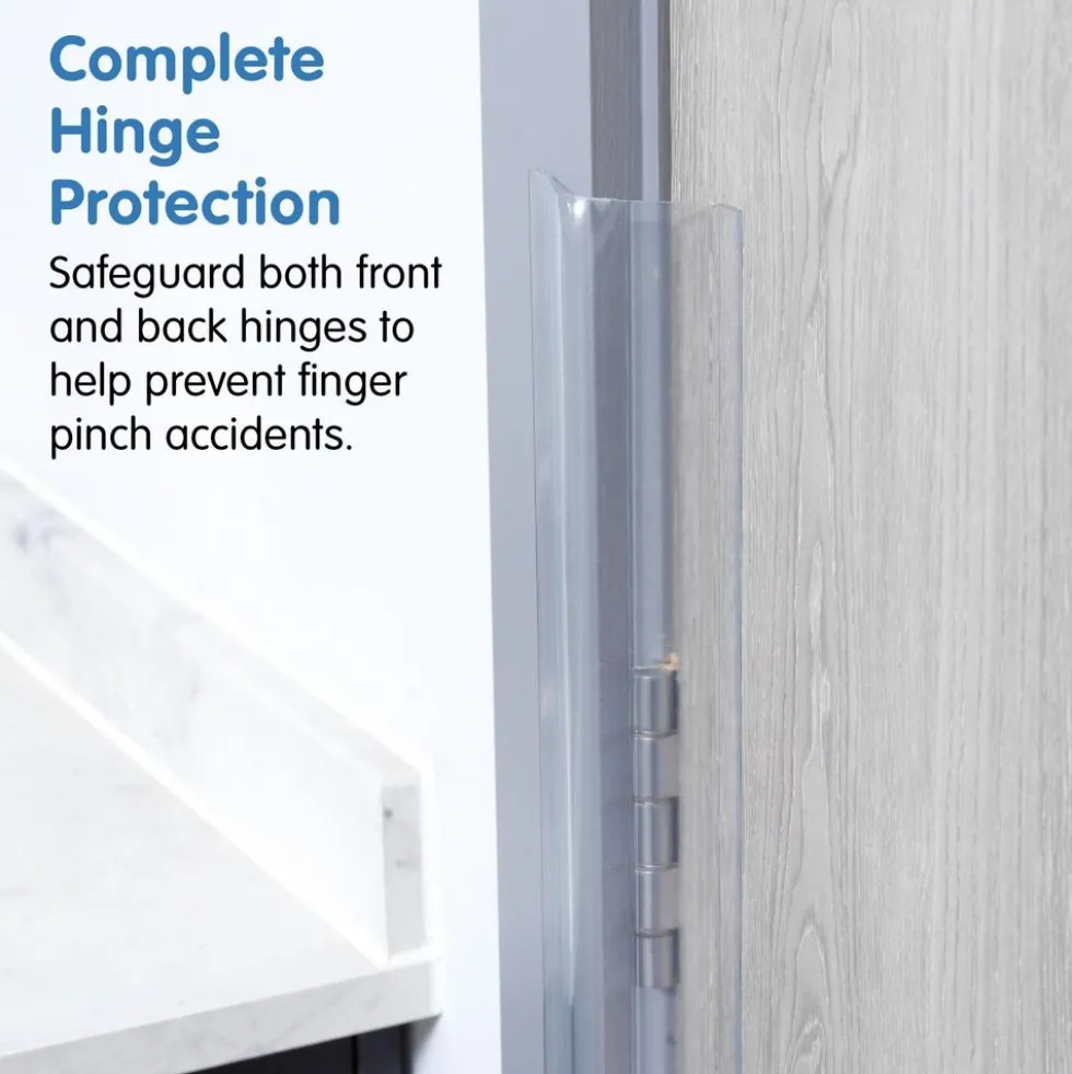 79"h Finger Shield Door Protection Pack - White, 1 set