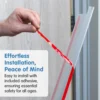 79"h Finger Shield Door Protection Pack - Black, 10 sets