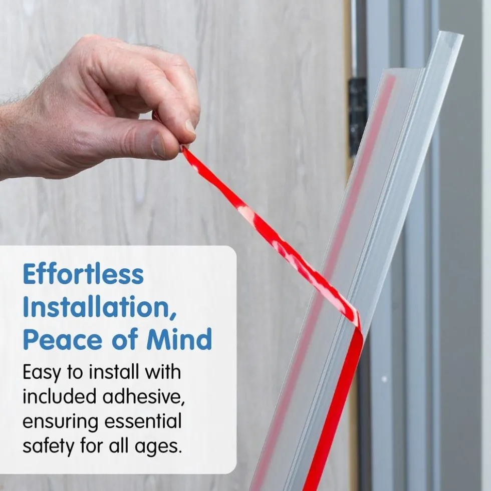 46"h Finger Shield Door Protection Pack - Clear, 1 set